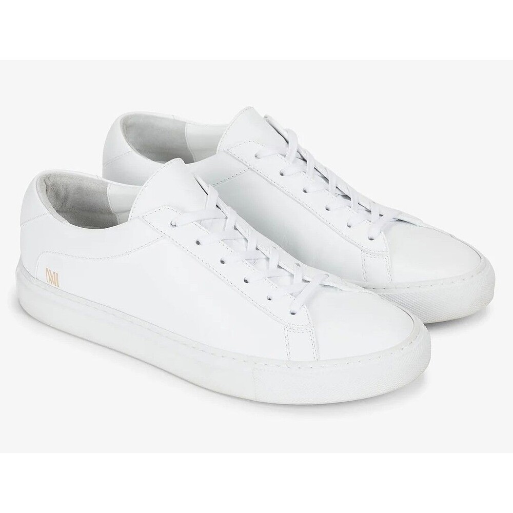 MM Lafleur x Koio Capri Low-Top Sneakers White, Minimalist Design Size 39 7.5/8 - Picture 1 of 6